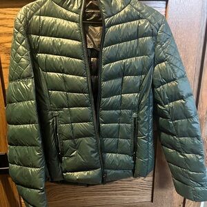 BCBGeneration Dark Green Puffer Jacket
